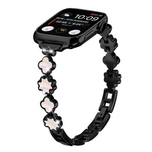 Bracelet de montre en métal Win-Win <span class=keywords><strong>pour</strong></span> <span class=keywords><strong>Apple</strong></span> <span class=keywords><strong>Watch</strong></span> Series 11 10 9 8 <span class=keywords><strong>7</strong></span> Ultra 3, bracelet en nacre trèfle - Product Image 5