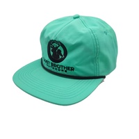 5 Panel Cap Custom Touw Hoed Nylon Ongestructureerde Hoed Nylon Snapback Nylon 5 Panel Hoeden