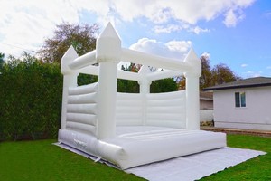 Mini château gonflable de mariage avec toboggan pour les fêtes d'enfants - Product Image 4