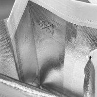 Sac isotherme en aluminium non tissé avec logo personnalisé pour la livraison de café, sac à emporter pour aliments chauds, prix de gros pour les cafés