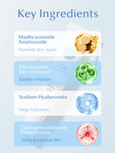 Crème réparatrice de cicatrices en marque blanche, formule personnalisée, améliore l'apparence des cicatrices, lisse la peau, crème <span class=keywords><strong>anti</strong></span>-cicatrices pour le corps, OEM ODM, vente en gros - Product Image 4