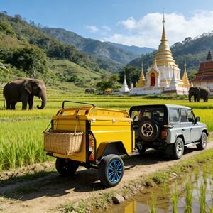 Rimorchio <span class=keywords><strong>Camper</strong></span> Fuoristrada Robusto in Offerta Speciale, Rimorchio <span class=keywords><strong>Camper</strong></span> Resistente per Terreni Difficili, Montagne e Viaggi nel Deserto - Product Image 2