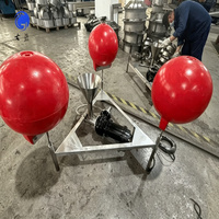 Pompe à mousse flottante en acier inoxydable 304, moteur 1000L/heure pour le traitement des eaux usées des étangs et des rivières, élimination des boues