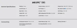 EPYC 73F3 CPU prosesor 3.5GHZ 16C/32T 256MB Cache 240W SP3 soket bekerja untuk H12 seri Motherboard 8-channel <span class=keywords><strong>RAM</strong></span> <span class=keywords><strong>DDR4</strong></span>-3200mhz - Product Image 3
