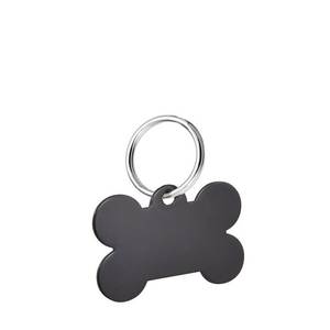 Ciondolo in Osso Nero 25x38 mm per Targhetta Identificativa Animali Domestici e Portachiavi - Product Image 1