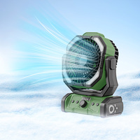 Ventilateur de camping à double moteur 20000mAh Batterie au lithium Ventilateur de table de bureau USB rechargeable Ventilateur de camping extérieur pour tente de pêche
