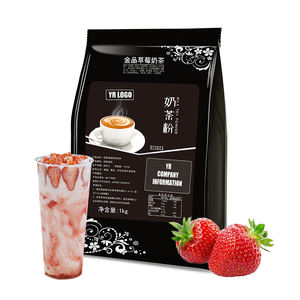 Poudre concentrée instantanée pour Bubble Tea à la fraise avec options de préparation rapide, ingrédients taïwanais pour la vente en gros - Product Image 4
