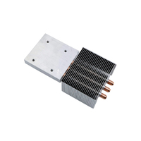 Dissipateur thermique passif à ailettes en aluminium avec 3 caloducs en cuivre haute efficacité pour appareils médicaux, projecteurs et électronique industrielle