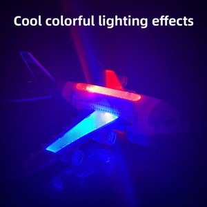 Produit Phare Avion Jouet <span class=keywords><strong>Électrique</strong></span> pour Enfants à Roues Universelles avec Lumières 3D Colorées et Musique - Product Image 3