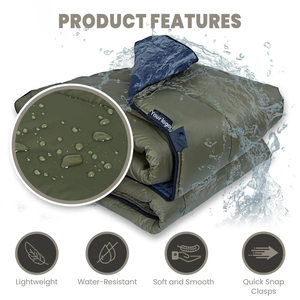 Manta <span class=keywords><strong>de</strong></span> Camping Portátil Tipo Poncho, se Ajusta a la Hamaca, Aislamiento Sintético, Ligera, Plegable, Manta Cálida para Exteriores con Bolsa <span class=keywords><strong>de</strong></span> Transporte - Product Image 4