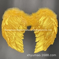 Bestseller transfrontalier Ailes d'ange en plumes de poulet sans logo pour Carnaval, Halloween, Noël, Fête des Enfants, Modèle de scène 005