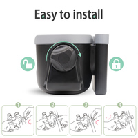 Accessoires de poussette 2 en 1 porte-gobelet universel pour enfants tricycle poussette bouteille d'eau porte-téléphone portable