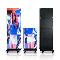Pantalla LED Digital para Publicidad en Tiendas Minoristas, Señalización Interior con Soporte de Pie, Control por Aplicación y WiFi