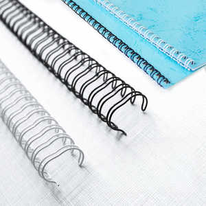 Anelli di legante per cavi <span class=keywords><strong>3</strong></span>:1 di dimensioni 2:1 21 fori nuovo libro di rilegatura a spirale legante per filo metallico 6.4mm-25.4mm doppio anello di filo - Product Image 4