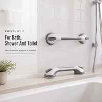 Barre d'appui à ventouse antidérapante pour douche, poignée de sécurité pour salle de bain, pour personnes âgées, handicapées et femmes enceintes