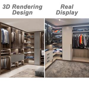 Meja Rias Kayu PA dengan Lemari Aluminium 8 Pintu Geser dan Cermin - Product Image 5