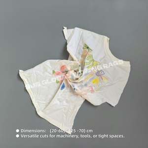 Trapos de Algodón Blancos Estampados de Alta Calidad, Trapos de Limpieza Industriales Duraderos y Reutilizables para Limpieza - Product Image 3