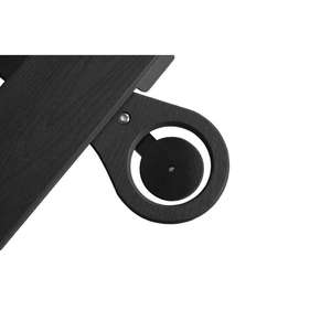 Chaise longue d'extérieur moderne en HDPE, texture bois, rectangulaire, avec roulettes, pour usage extérieur - Product Image 3