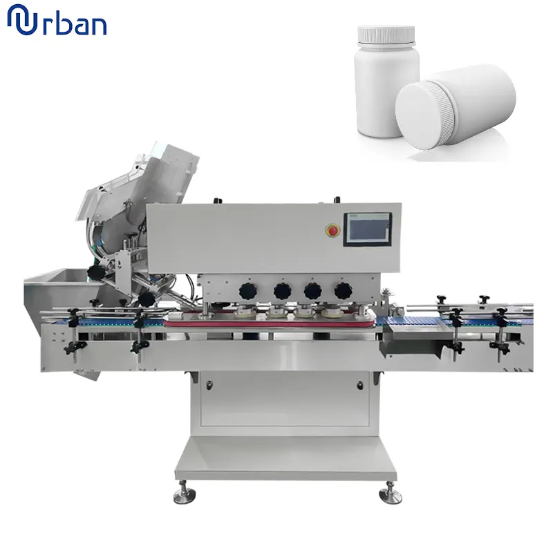 Automatische 8-Rad-Hochgeschwindigkeits-Versch ließ maschine für Flaschen verschluss
