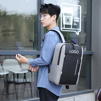 Logo personnalisé de haute qualité pour hommes, collège, sac à dos USB de luxe résistant à l'eau et au vol pour voyage, sac à dos pour ordinateur portable