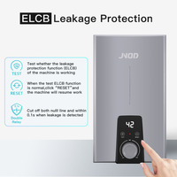 220V 3.5-5.5kW bouton de chauffe-eau instantané électrique affichage LED salle de bain sous l'évier bouton tactile contrôle à la demande geyser d'eau chaude
