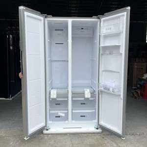 Acciaio inossidabile 2 porte <span class=keywords><strong>frigo</strong></span> fianco a fianco 691L <span class=keywords><strong>doppia</strong></span> <span class=keywords><strong>porta</strong></span> di grandi dimensioni <span class=keywords><strong>con</strong></span> ventilatore fresco Frost Free Inverter frigorifero - Product Image 5