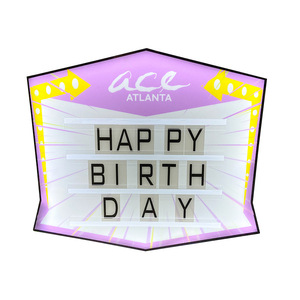 Illuminated Handheld Sign Rectangle <b>LED</b> <b>Light</b> <b>Box</b> Text Display Cheering Props for Bars KTVs - Product Image 5