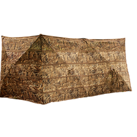 Abri de chasse camouflage réglable à 360 degrés, transparent et personnalisable, avec clôture de chasse à 4 côtés pour la chasse aux oiseaux aquatiques et aux canards