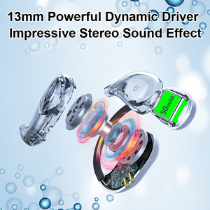 سماعات بلوتوث سماعة أذن لاسلكية بلوتوث سماعة ليد عرض راحة تناسب سماعات الأذن عميق باس - Product Image 4