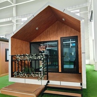 Maison conteneur modulaire préfabriquée de luxe à deux étages, 40 pieds, entièrement meublée, avec chambre et cuisine, design extensible, vente en gros
