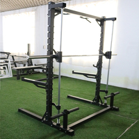 Machine Smith en acier avec logo personnalisé, demi-rack pour entraînement complet du corps, équipement de musculation pour usage universel