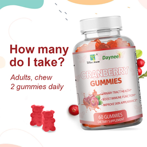 Daynee Gommose Naturali alle Erbe al Gusto di Mirtillo Rosso, Integratore Alimentare per la Bellezza, Non OGM, per il Sistema Immunitario - Product Image 3