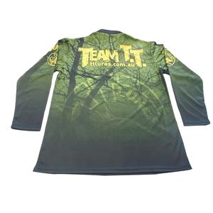 Mangas largas personalizadas sublimación completa camisetas de pesca de secado rápido protección UV 100% camisas de pesca de poliéster - Product Image 4