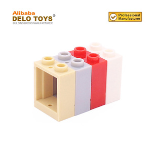 Khối Xếp Hình Số Lượng Lớn Tự Làm Phụ Kiện Gạch Nhựa Cửa Sổ 1X2X2 Mặt Trước Phẳng Đơn Hàng OEM Chuyên Nghiệp (NO.60592) - Product Image 5