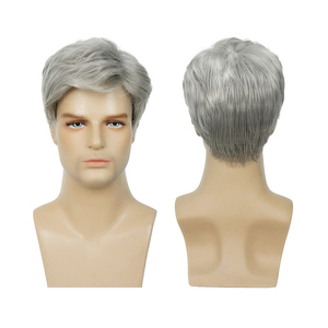 <span class=keywords><strong>Parrucca</strong></span> per capelli da <span class=keywords><strong>uomo</strong></span> nera per parte laterale quotidiana all'ingrosso sintetica resistente al calore <span class=keywords><strong>corta</strong></span> nera e dritta <span class=keywords><strong>parrucca</strong></span> per capelli naturali da <span class=keywords><strong>uomo</strong></span> - Product Image 4