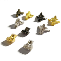 Anciens protège-coins multi-tailles en alliage de zinc à tête de bête, accessoires décoratifs pour boîtes d'emballage, dispositifs de protection des bords
