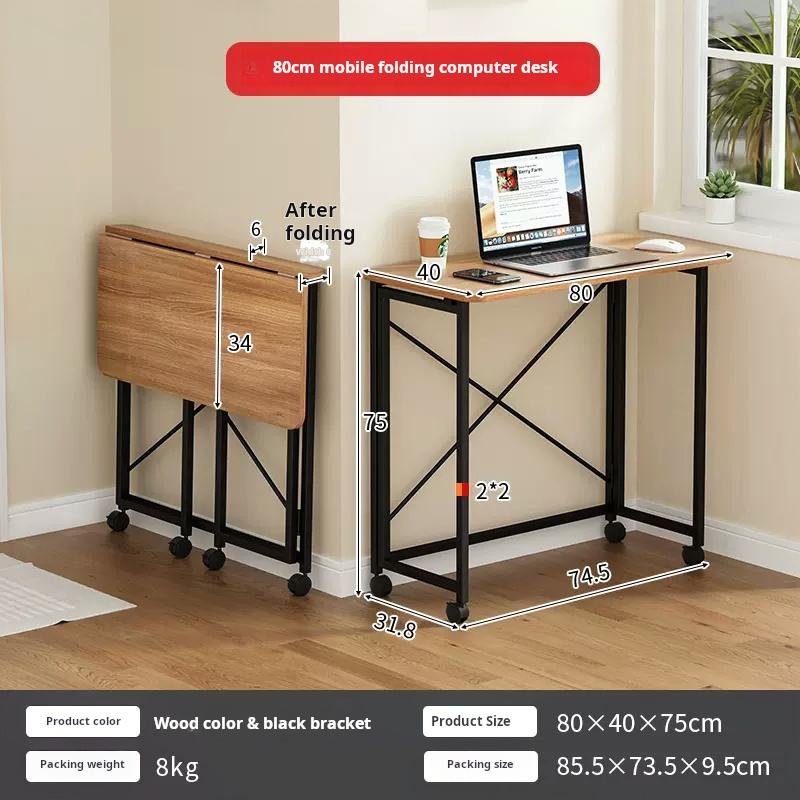 80x40x75 color de madera