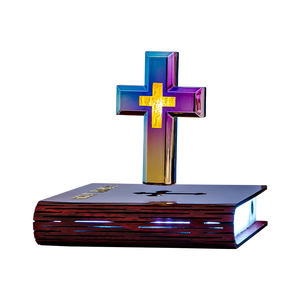 Anti Gravity Black Technology Cross <b>Night</b> <b>Light</b> With Starry Base Atmosphere Table Lamp For Home Ornament - Product Image 5
