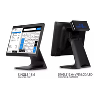 Écran tactile POS de 15,6 pouces, écran LCD TFT pour système de caisse