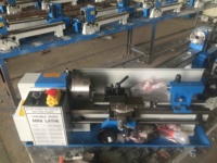 Tour à métaux miniature pour loisirs industriels, tête à engrenages, tour à métaux 7*12 pouces