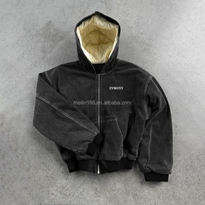 Fabricant de sweats à capuche réversibles personnalisés, vestes de haute qualité, vestes thermiques à double face, à fermeture éclair, pour hommes - Product Image 1