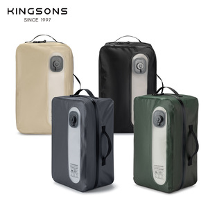 Kingsons <b>Vacuum</b> Compression <b>Bag</b> 25L Electric Air Pump Travel Storage Organizer Rectangle Dark Gray Black Khaki - Product Image 1