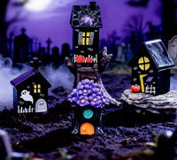 Aksesoris Resin Lukis Tangan Bentuk Hantu, Laba-laba, Labu untuk Kerajinan DIY, Grosir untuk Halloween, Natal, dan Thanksgiving