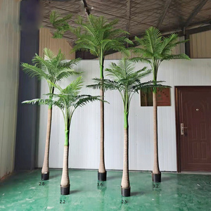 ต้นมะกอกเทียม สัมผัสเหมือนจริง เป็นมิตรกับสิ่งแวดล้อม ทนทาน ป้องกันรังสียูวี ต้นไม้เขตร้อนสำหรับตกแต่งล็อบบี้โรงแรม ออกแบบภูมิทัศน์ - Product Image 1