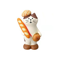 Figurine de chat japonais en résine décorative, style 'Food Play Doll' et 'Tide Play', pour café et pâtisserie, artisanat DIY, modèle 47