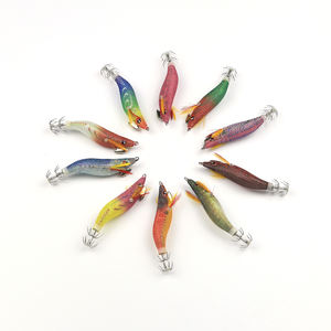 Venta al por mayor molde Yamashita luminoso camarón de madera <span class=keywords><strong>EGI</strong></span> calamar Jig señuelo cebos de natación para agua salada cebo duro Artificial pesca - Product Image 6