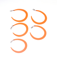 Leurre de pêche à la mouche pré-noué, queues oscillantes, queues de jig avec attache rapide pour la pêche au brochet, à la truite, au bar, en eau salée