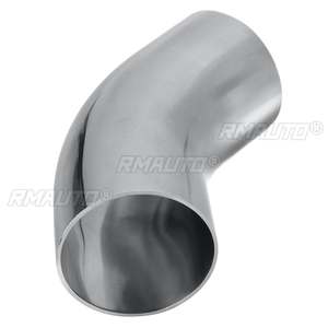 Conector de Codo Universal de 50 mm (2 Pulgadas) para Tubo, Curva de 45/90/180 Grados, Acero Inoxidable, Tubo de Escape Soldado para Automóvil - Product Image 4