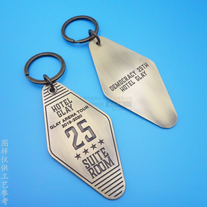 Diamond Shaped Metal Keychain Zinc Alloy <b>Custom</b> Logo <b>Key</b> <b>Ring</b> Pendant Gift - Product Image 1