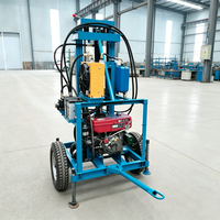 Foreuse portable compacte pour puits d'eau, machine de forage mini hydraulique diesel pour l'approvisionnement en eau domestique et agricole
